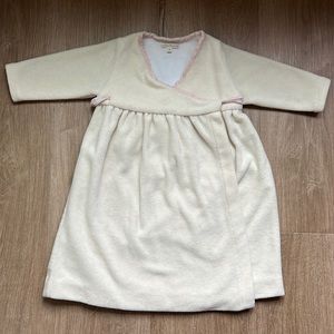 Marie Chantal Toddler Girl Robe in Cream Size 2T